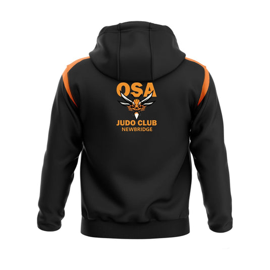 Osa Judo Club Newbridge Hoodie Adroit (Black/Orange/White) - Adults