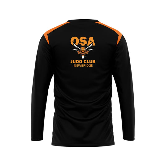 Osa Judo Club Newbridge Crew Neck Adroit (Black/Orange/White) - Kids