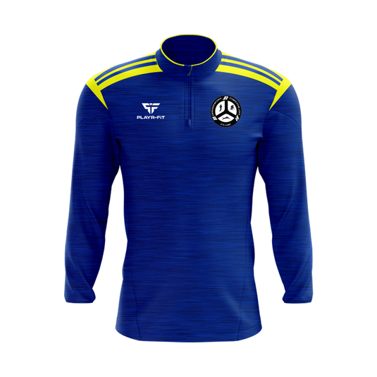 Drogheda Triathlon Midlayer (1/4 Zip) Adroit (Blue/Yellow) - Adults