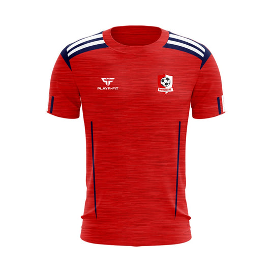 Dromahair FC T-Shirt Adroit (Red/Navy/White) - Adults
