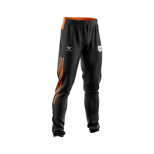 St Colums Camogie & Ladies Football Skinny Pants Adroit (Black/Orange) - Adults