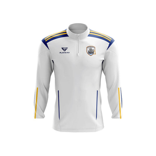 Dromiskin United Midlayer (1/4 Zip) Adroit (White/Yellow/Blue) - Adults