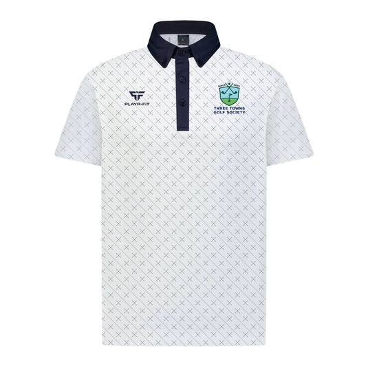 Three Towns Golf Society Golf Polo (White) - Adults