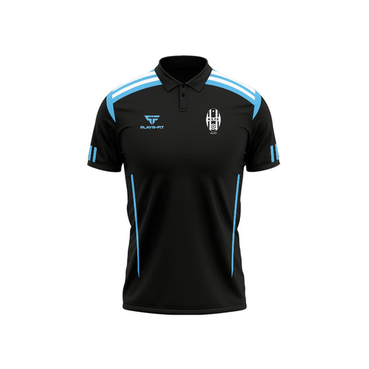 Albion Star Youth Polo Adroit (Black/Sky Blue) - Adults