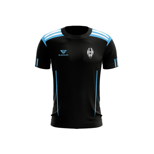 Albion Star Youth T-Shirt Adroit (Black/Sky Blue) - Adults