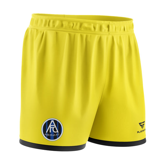 Aquinas FC Sublimated Shorts Yellow - Adults