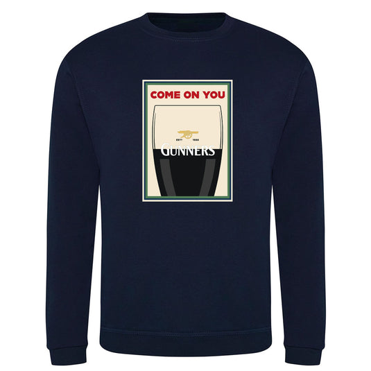 POD Arsenal Sweatshirt Come On You Gunners - Adults
