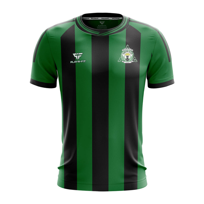 Load image into Gallery viewer, Bishopton Emerald CSC Jersey Bottle/Black - Kids
