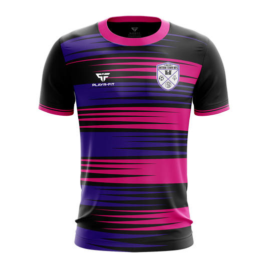 Antrim Town WFC Jersey B24 (Black/Purple/Pink - Training) - Kids