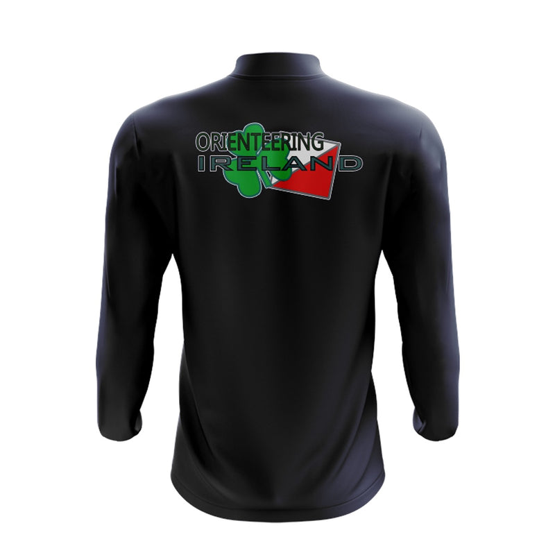 Load image into Gallery viewer, NI Orienteering Group Midlayer (1/4 Zip) Evo Navy/Green - Adults
