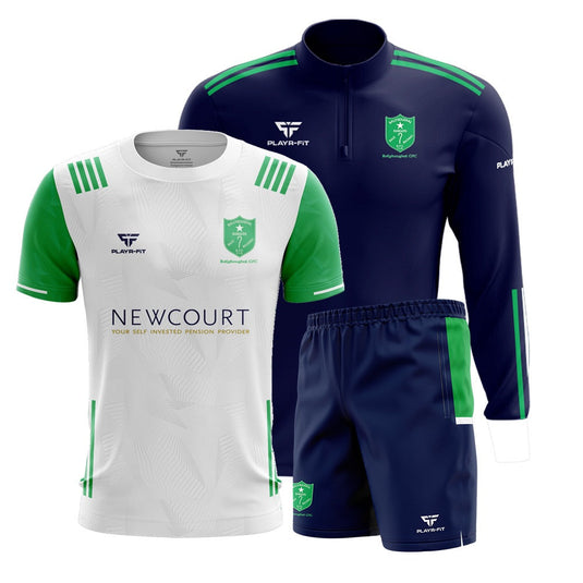 Ballyboughal GFC Pack (1/4 Zip Midlayer, Jersey F50, Leisure Shorts Green Panel) - Kids