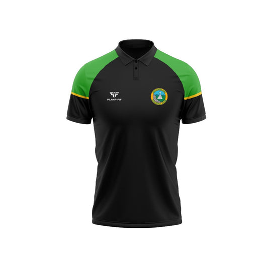 Ballyholland FC Polo Stellar (Black/Green/YellowGold) - Adults