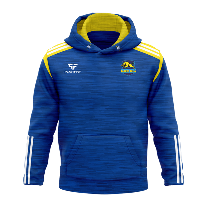 Bangor Bulls Hoodie Adroit Blue/Yellow - Adults