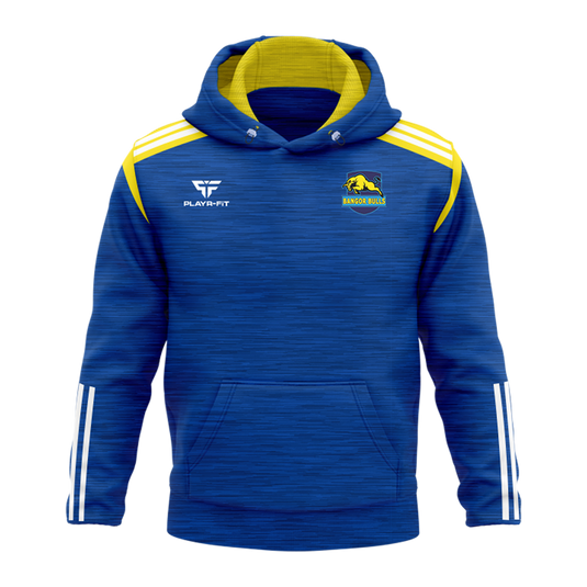 Bangor Bulls Hoodie Adroit Blue/Yellow - Adults