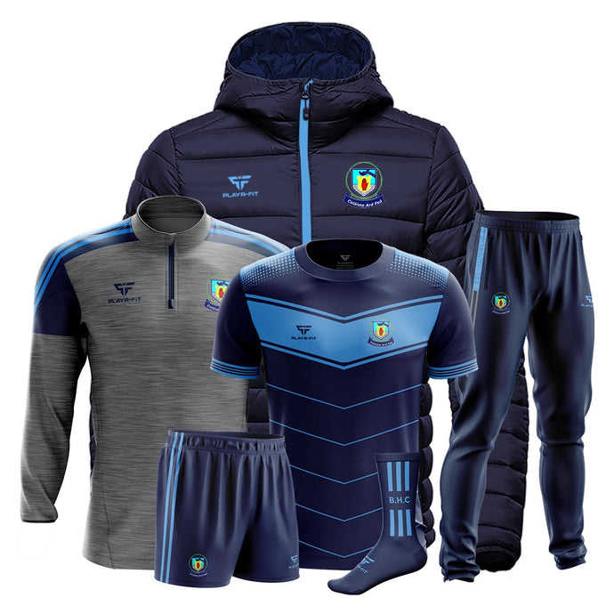 Beech Hill College Students PE Pack 3 (Padded Jacket Midlayer, Jersey, Skinny Pants, Shorts, Mid Socks) - Kids