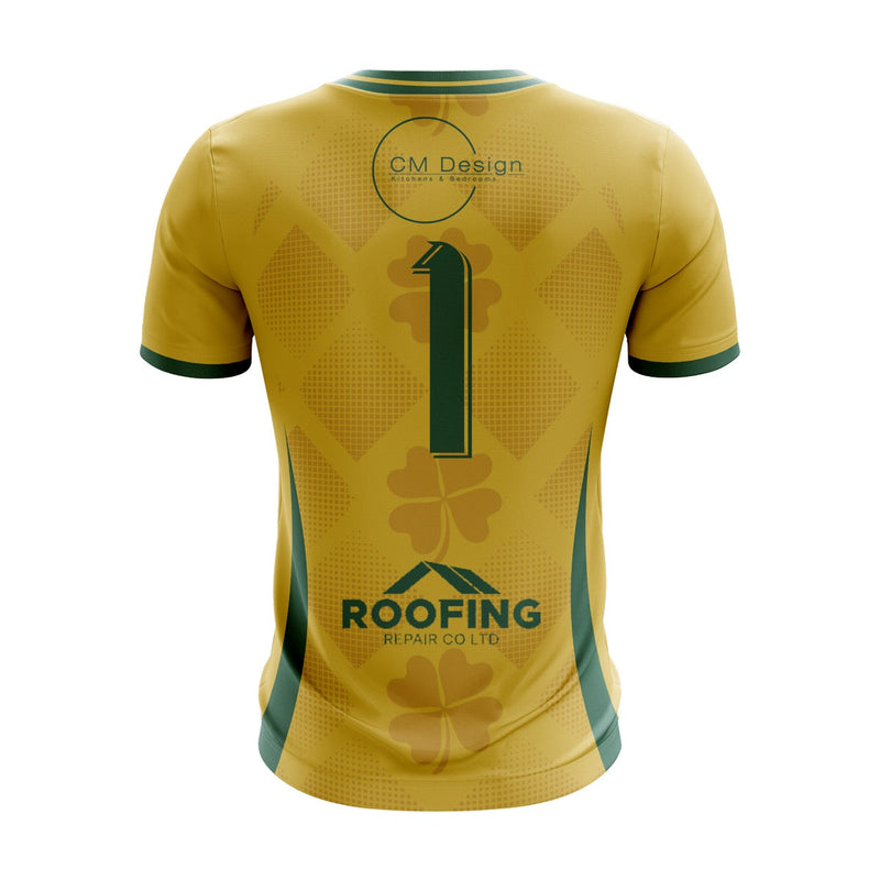 Load image into Gallery viewer, Bellaghy Town FC Jersey 3rd GK Gold - Adults
