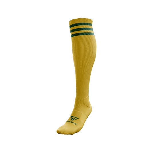 Bellaghy Town FC Long Socks - Adults Gold/Dark Green