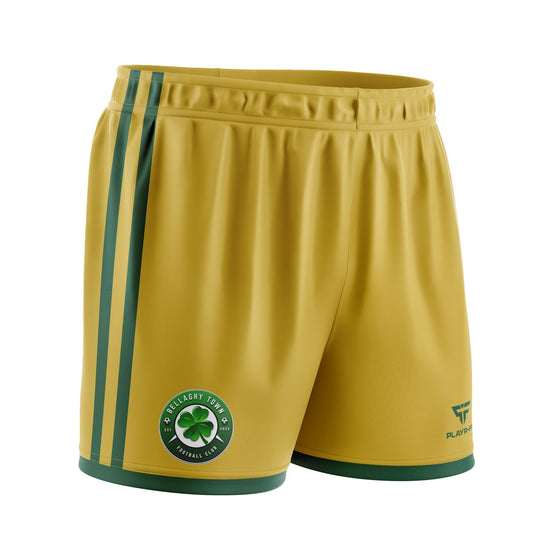 Bellaghy Town FC Pro Soccer Shorts (Sublimated) - Kids [Gold]