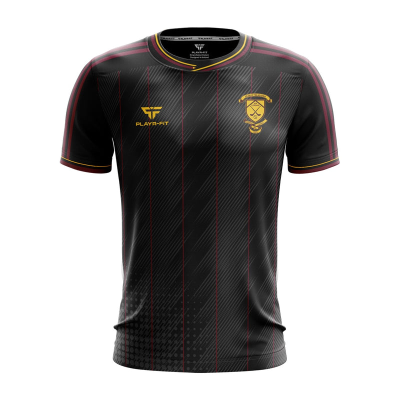 Load image into Gallery viewer, Sean Treacys Hurling Club Lurgan Jersey (Black - Striped) - Kids
