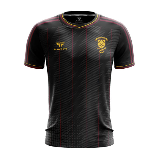 Sean Treacys Hurling Club Lurgan Jersey (Black - Striped) - Kids