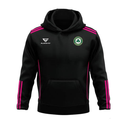 Falls Road Shamrocks Hoodie Adroit (Black/Pink) - Adults