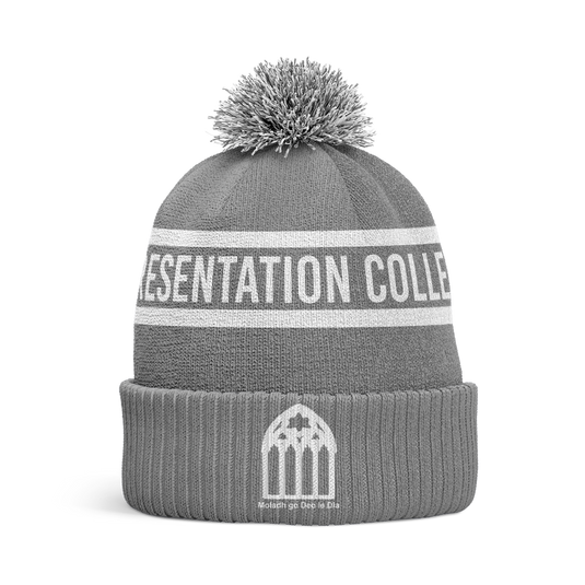 Presentation College Athenry Students Bobble Hat Grey - Kids - Age 8 and Under