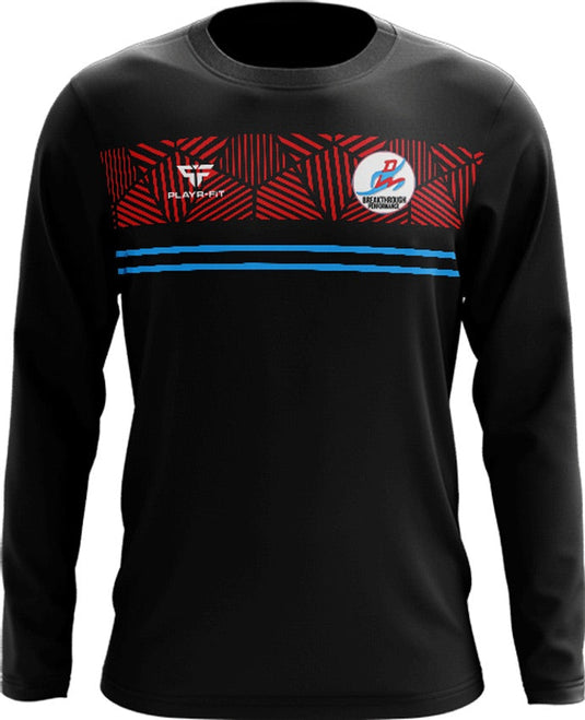 Breakthrough Performance Crew Neck Optimum (Black/Red/Blue) - Kids