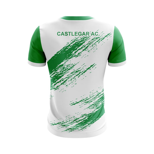 Castlegar AC Jersey E12 White/Green - Kids