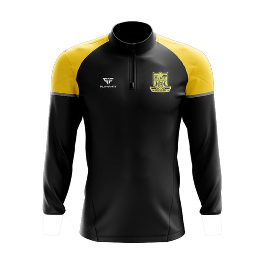 Caledon Rovers FC Midlayer (1/4 Zip) Stellar (Black/Yellow) - Adults