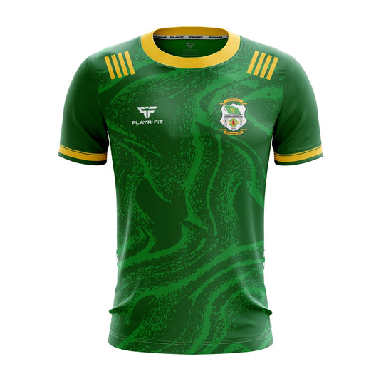 Carrickmacross Emmets Football Jersey F05 Green/Gold - Kids
