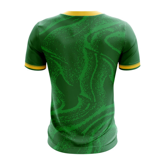 Carrickmacross Emmets Football Jersey F05 Green/Gold - Adults