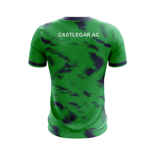 Castlegar AC Jersey F06 Green/Navy - Adults
