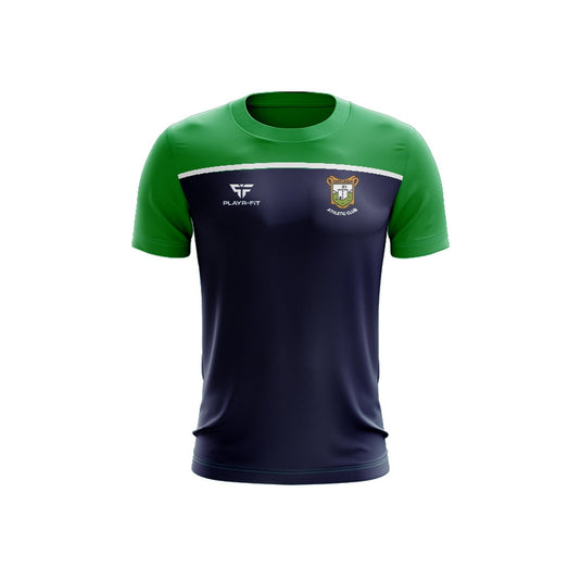 Castlegar AC T-Shirt Spirit Navy/Green - Adults