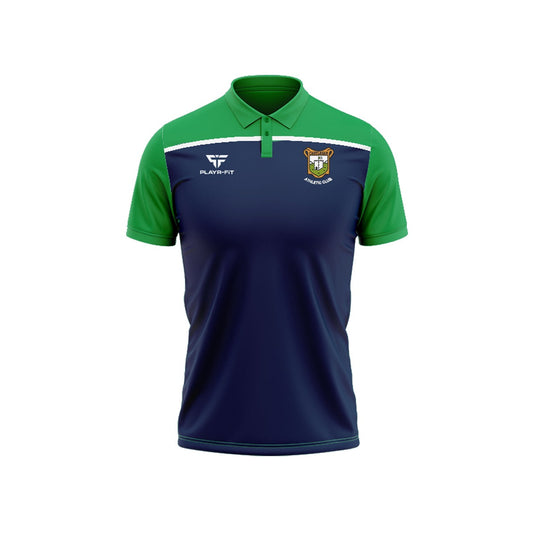 Castlegar AC Polo Spirit Navy/Green - Adults