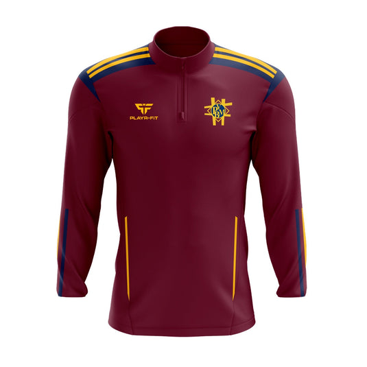 Colaiste Nano Nagle Students Midlayer (1/4 Zip) Adroit Maroon/Navy - Adults