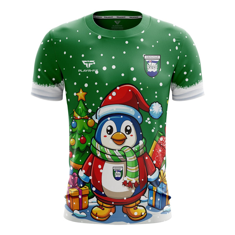 Load image into Gallery viewer, County Retro Christmas Jersey Penguin Jersey Fermanagh - Kids
