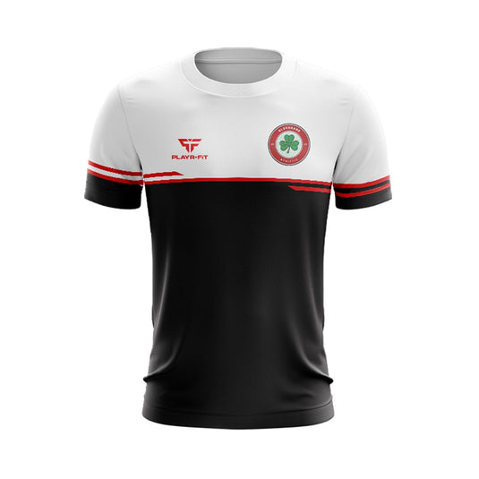Glenshane Athletic T-Shirt Courage Black/White/Red - Adults