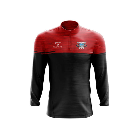 St Michael's CLG Meath Midlayer (1/4 Zip) Courage Black Red - Adults