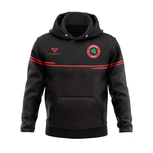 Glenshane Athletic Hoodie Courage Black/Red - Adults