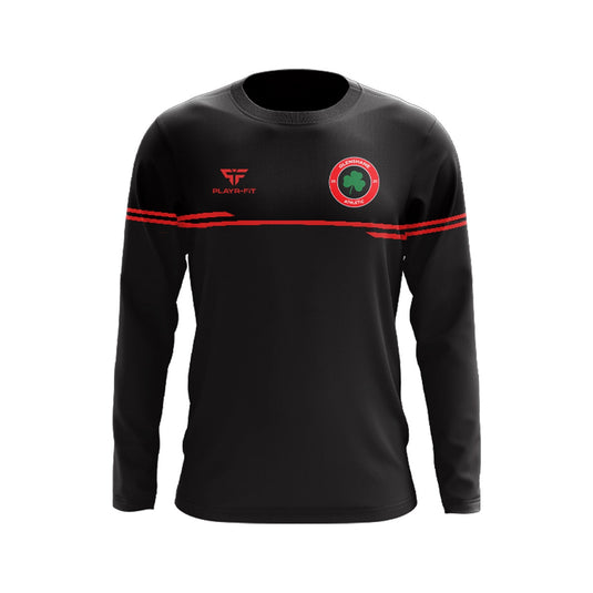 Glenshane Athletic Crew Neck Courage Black/Red - Adults