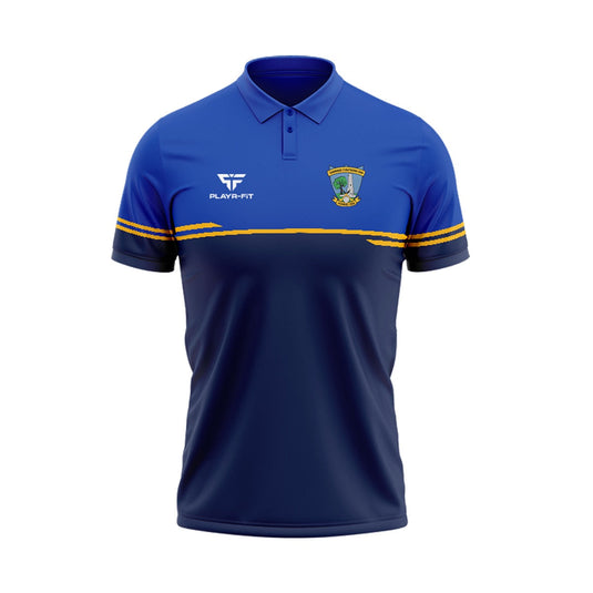 Diarmuid o Mathuna GAC Polo Courage (Navy/Blue/Yellow) - Adults