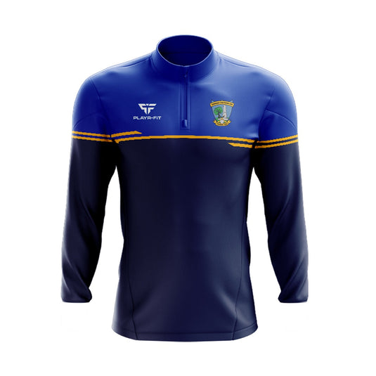 Diarmuid o Mathuna GAC Midlayer (1/4 Zip) Courage (Navy/Blue/Yellow) - Kids