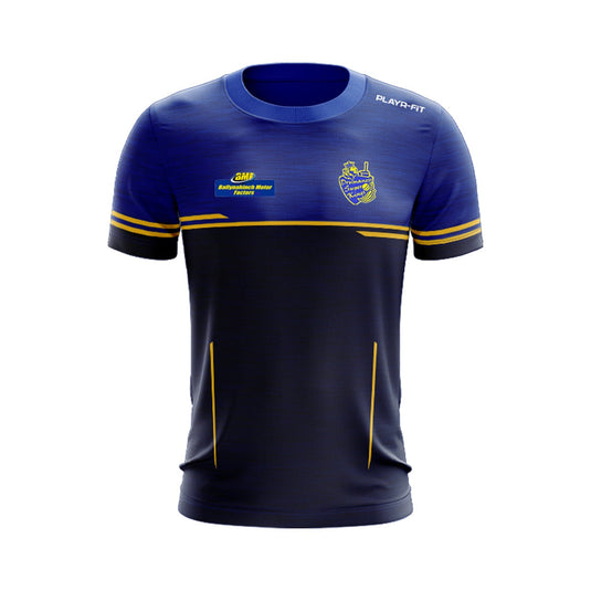 Drumaness Super Kings T-Shirt Courage (Navy/Blue/Yellow) - Adults