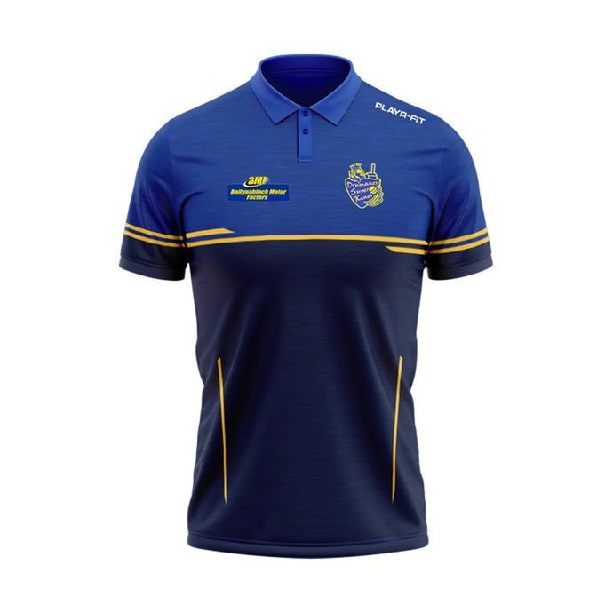 Drumaness Super Kings Polo Courage (Navy/Blue/Yellow) - Adults