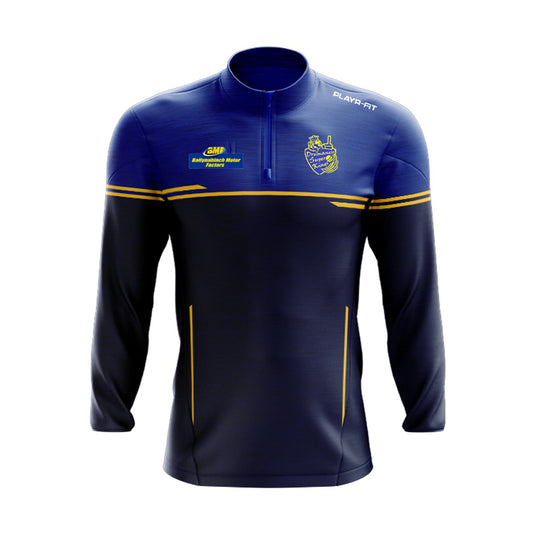 Drumaness Super Kings Midlayer (1/4 Zip) Courage (Navy/Blue/Yellow) - Adults