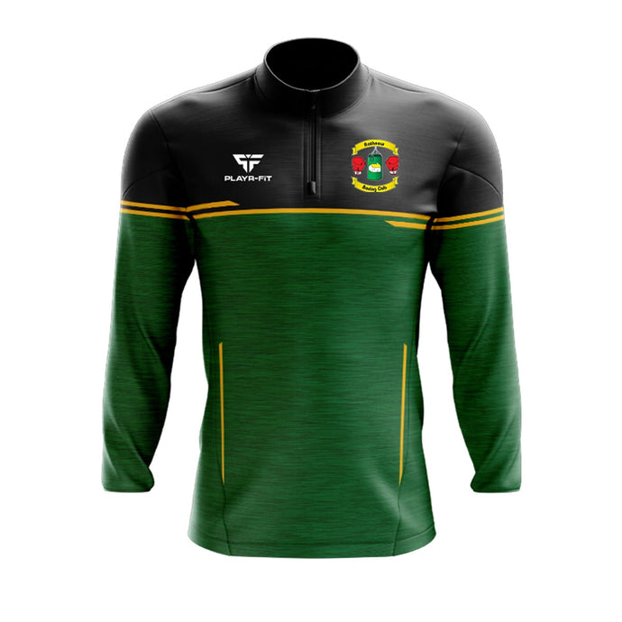 Rathnew Boxing Club Midlayer (1/4 Zip) Courage (Green/Black/Yellow) - Kids