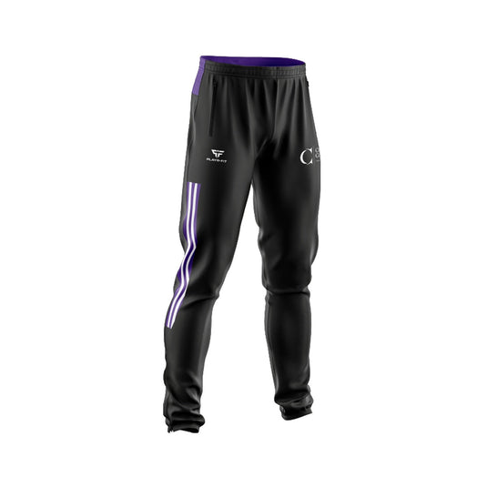Creagh College Staff Skinny Pants Adroit Black/Purple/White - Adults