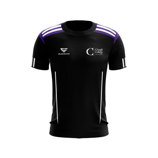 Creagh College Staff T-Shirt Adroit Black/Purple/White - Kids