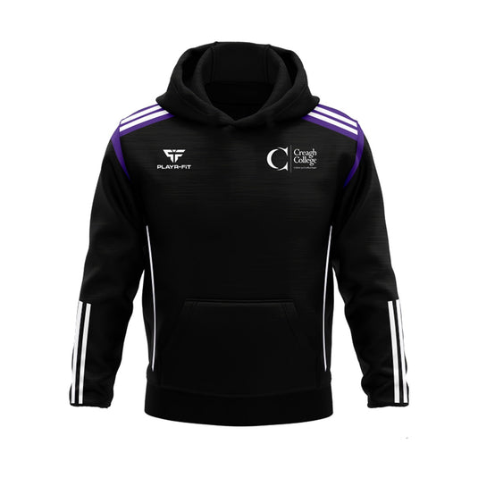 Creagh College Staff Hoodie Adroit Black/Purple/White - Kids