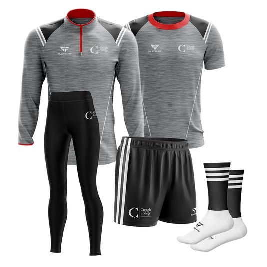 Creagh College Students PE Pack 2 (Midlayer, Jersey, High Waist Leggings, Shorts, Mid Socks) - Adults